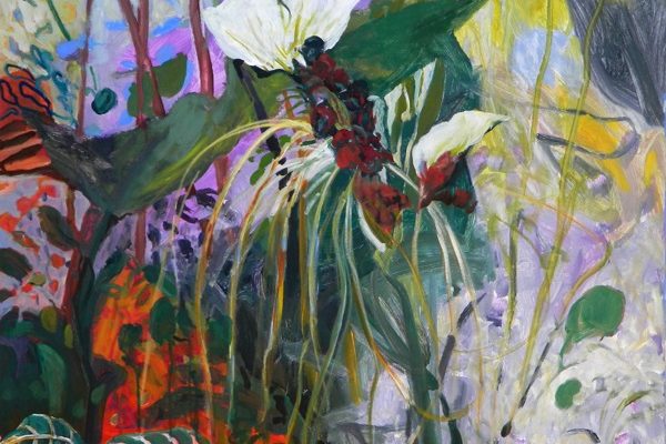 Photo of original painting by Erika Beck,
Synthetic Polymer on canvas,
H91 x W 101 cm
